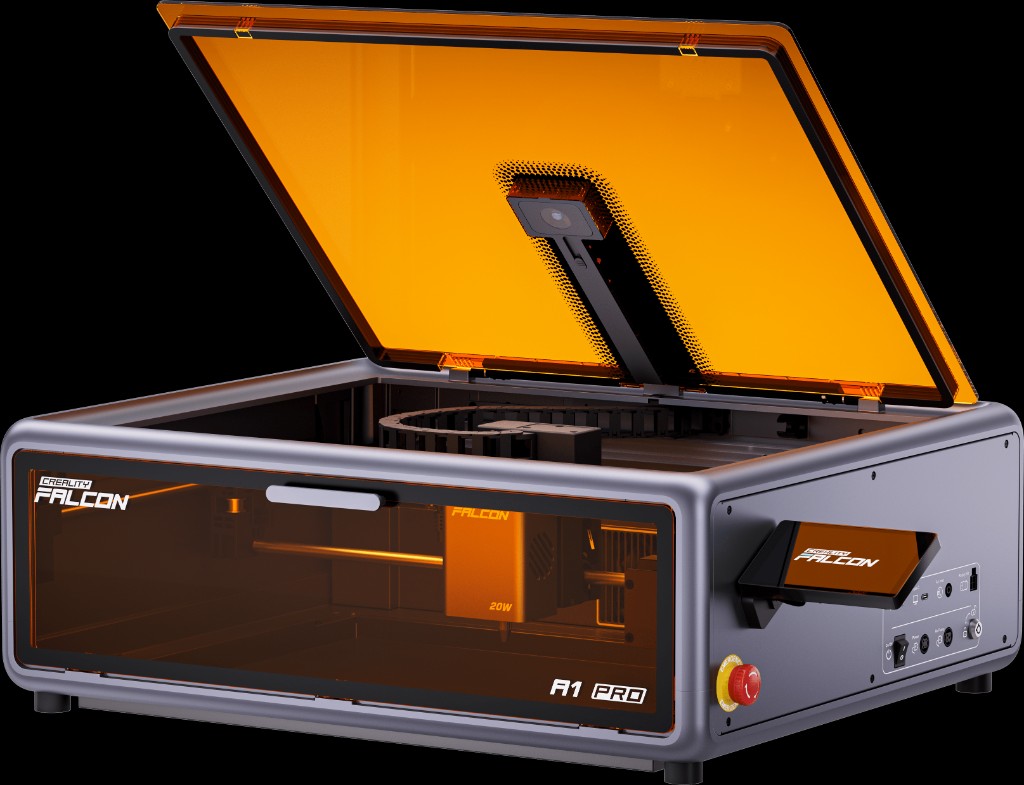 Machine de gravure laser Creality Falcon A1 Pro utilisée par LaserMS3D